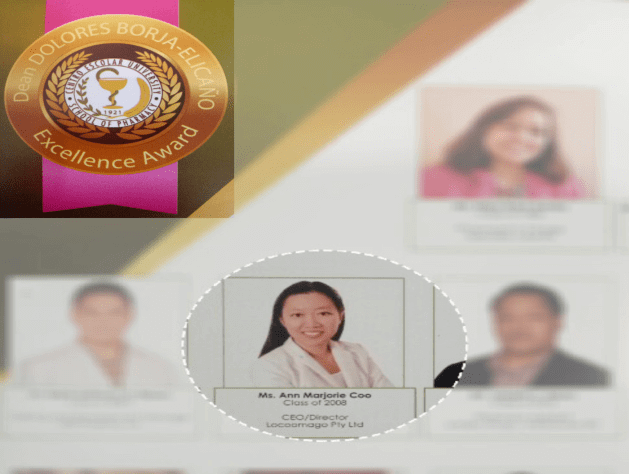 Centennial Excellence Award for Escolarian in Community Pharmacy